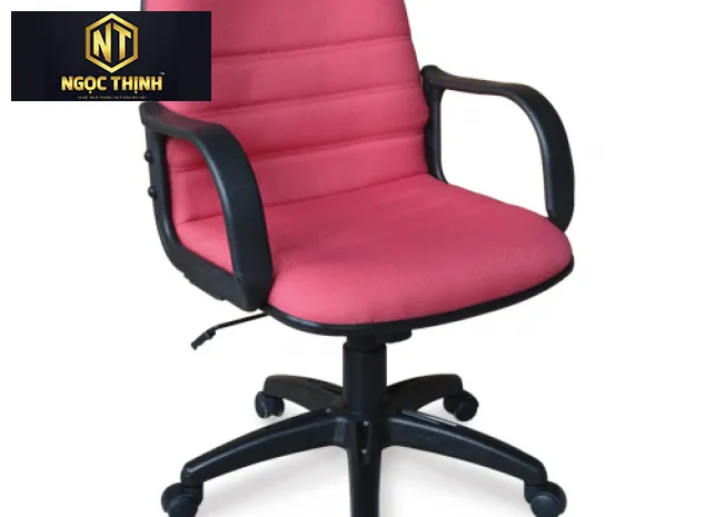 Ghế lãnh đạo lưng trung bọc vải, đệm và tựa liền khối SG721